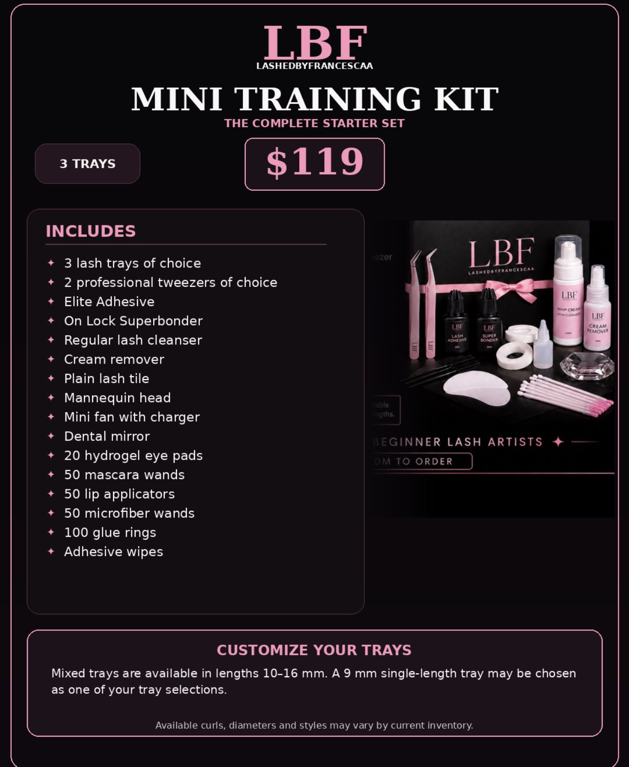 Beginner Lash Kit- Fully Loaded (3 options)